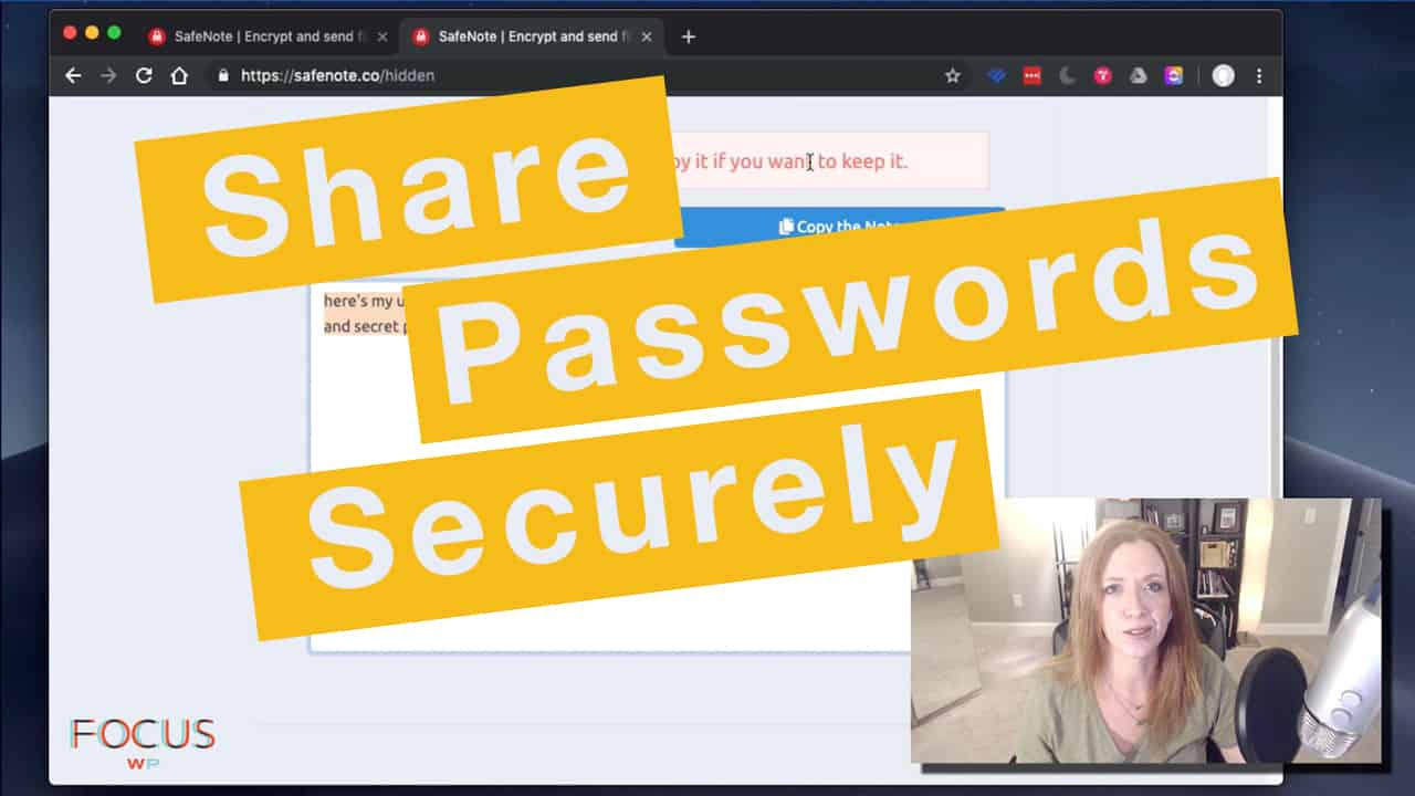 How to share passwords securely